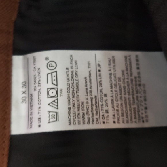 Banana Republic Men’s Tailored Fit Brown Slacks –‎ Size 30 x 30 – NWT - Picture 4 of 7